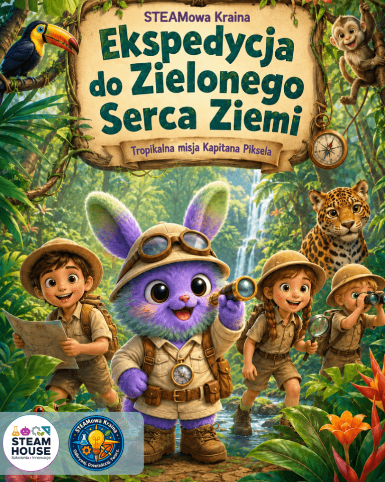 Ekspedycja do Zielonego Serca Ziemi: Kapitan Piksel i dzieci w dżungli.