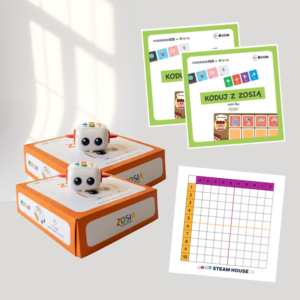 Zestaw PRZEDSZKOLE – 2× robot Zosia + mata + mapy STEAM